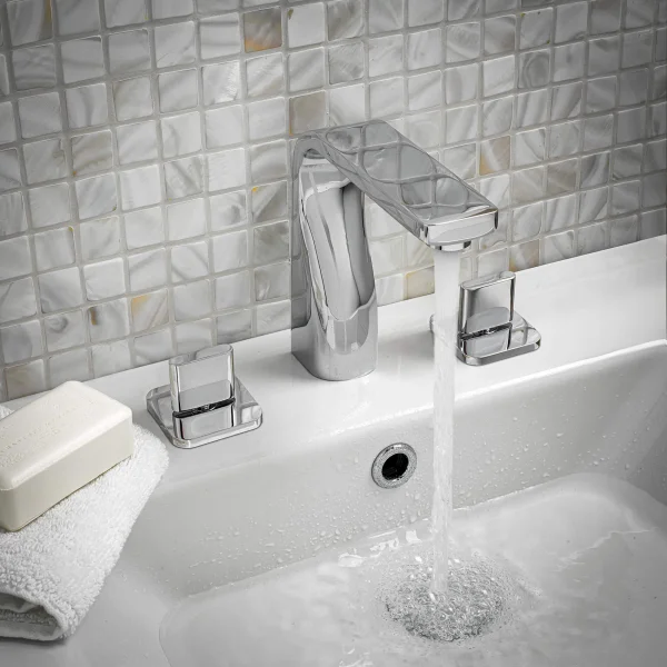 Just Taps Curve 3 Hole Deck Mounted Basin Mixer Chrome