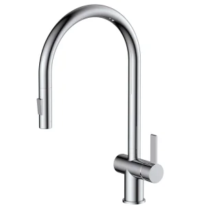 Just Taps Chrome Single Lever Pull Out Sink Mixer