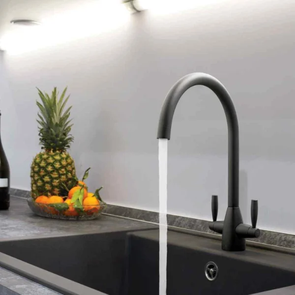 Just Taps Blink Sink Mixer Swivel Spout Matt Black