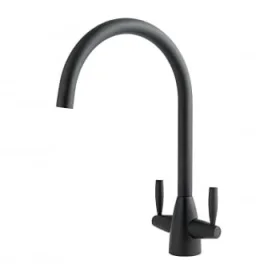 Just Taps Blink Sink Mixer Swivel Spout Matt Black detail view - Image 3