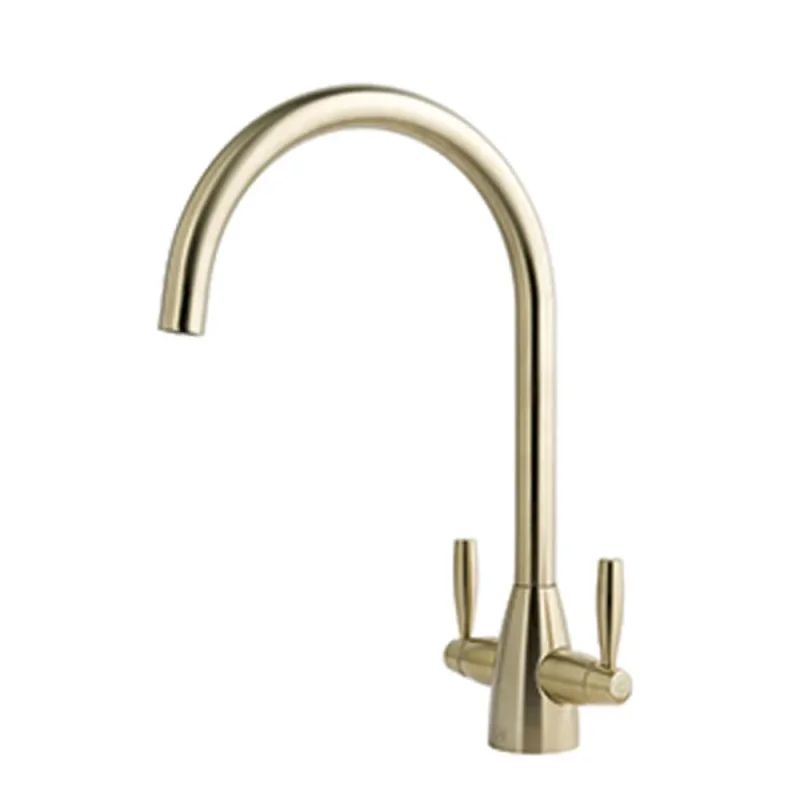 Just Taps Blink Sink Mixer Swivel Spout Brushed Brass detail view - Image 3