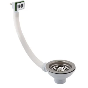 Just Taps Basket Strainer Waste Square Overflow Chrome