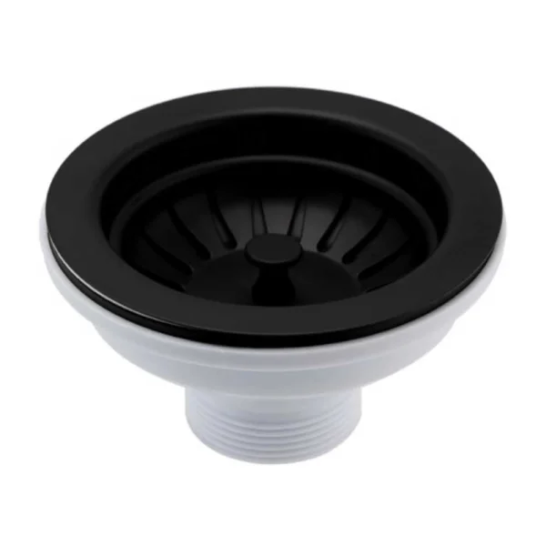 Just Taps Basket Strainer Waste Matt Black