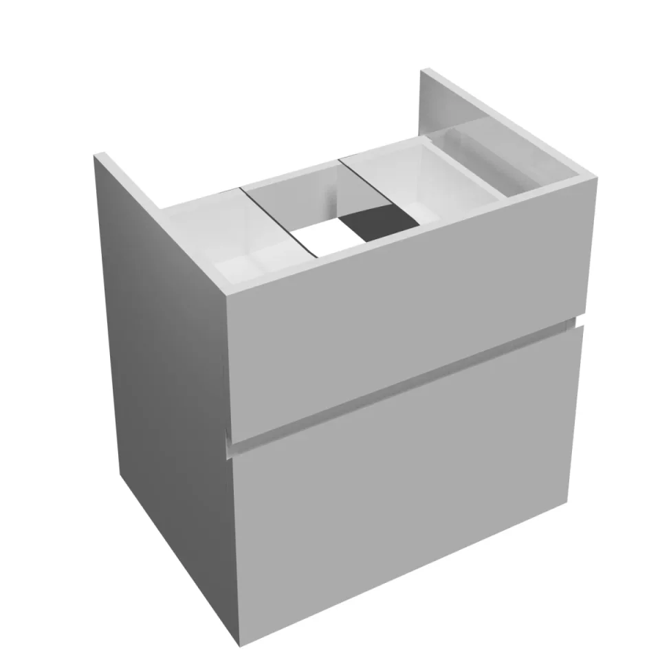 Faeber Venice 500mm Basin Unit Matt White detail view - Image 2