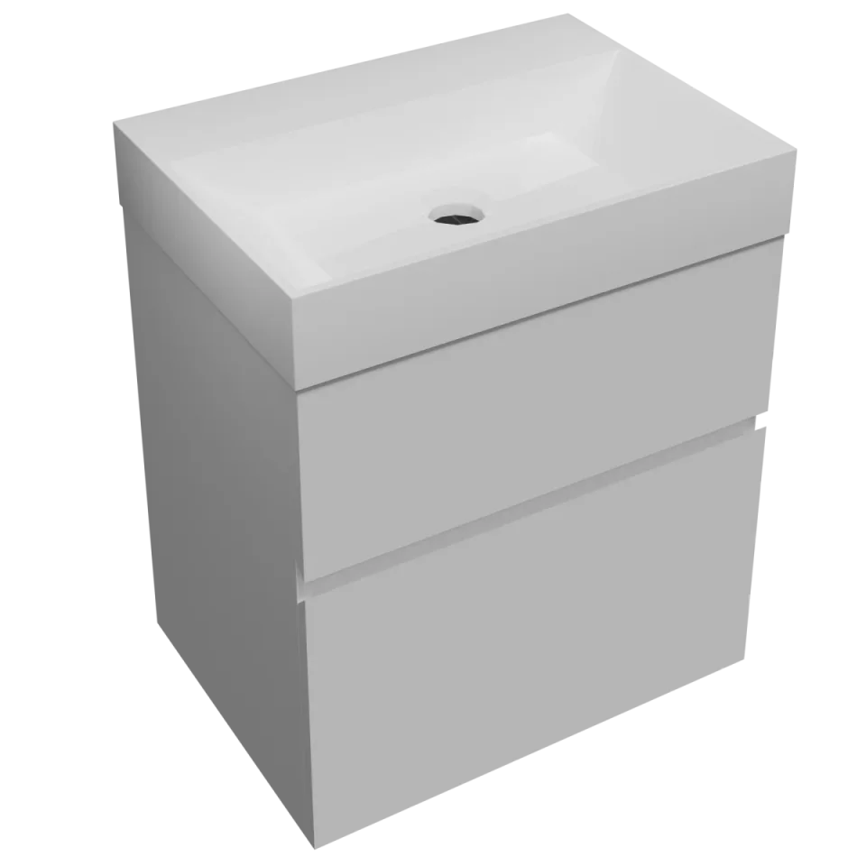 Faeber Venice 500mm Basin Unit Matt White product image - Image 1