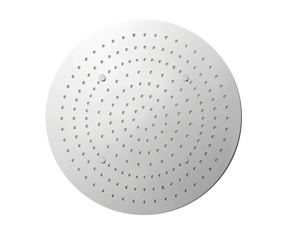 Just Taps Aquamist Round Ceiling Mounted Overhead Shower 380mm Chrome detail view - Image 1