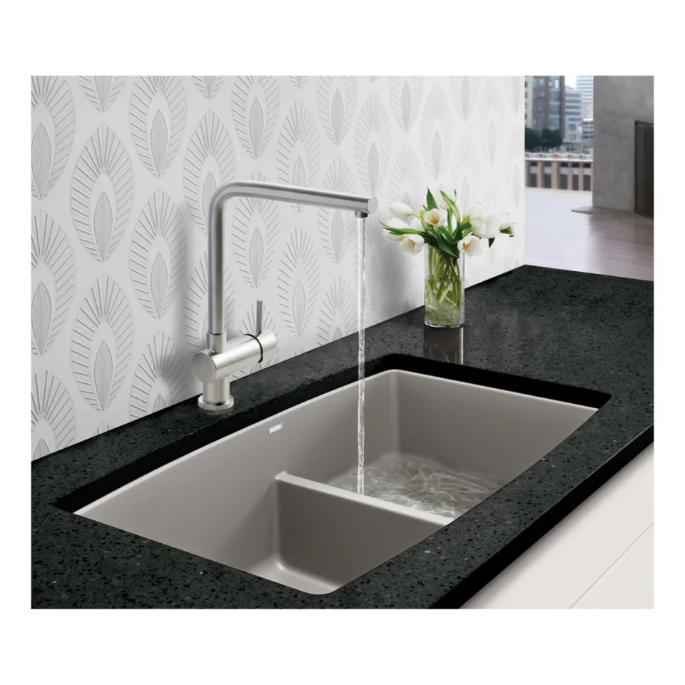 Just Taps Apco Sink Mixer Swivel Spout Chrome Finish detail view - Image 2