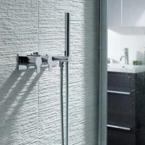 Just Taps Amore Thermostatic Concealed Shower Valve 2 Outlets Wth Handset Chrome