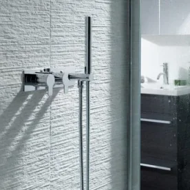 Just Taps Amore Thermostatic Concealed Shower Valve 2 Outlets Wth Handset Chrome