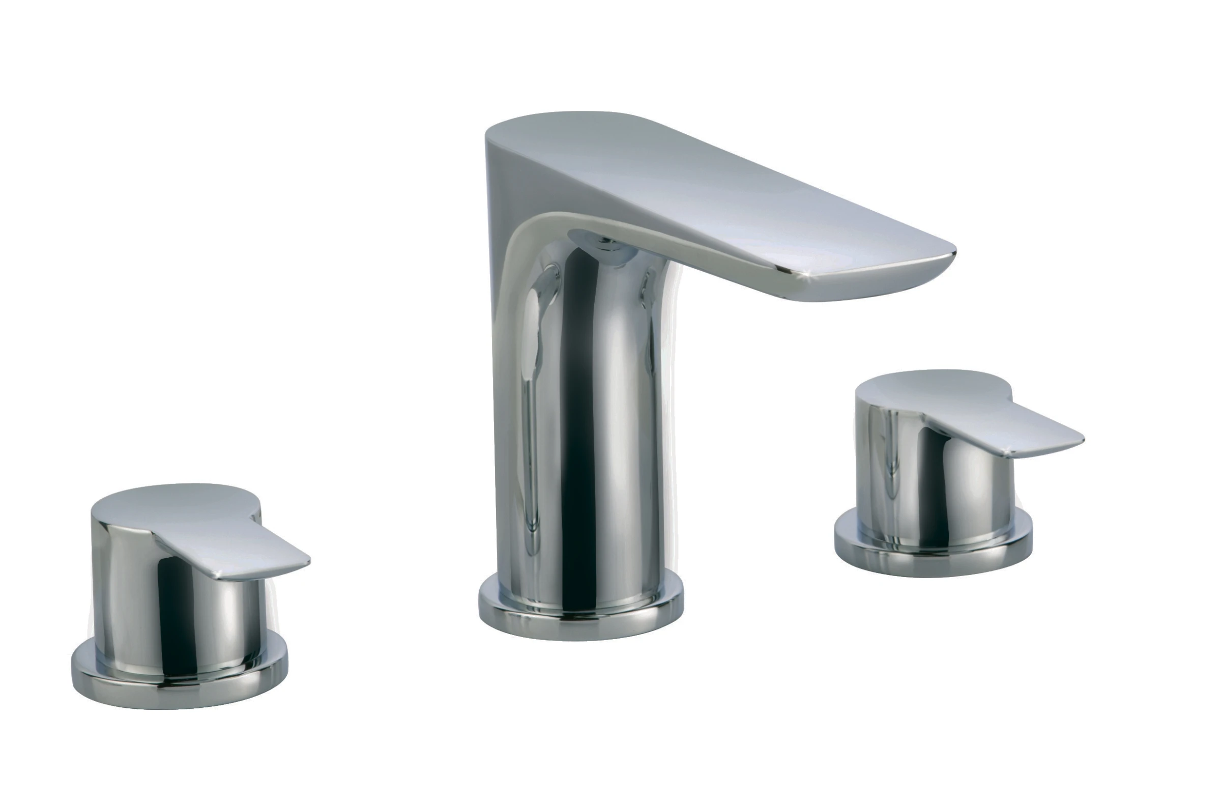 Just Taps Amore 3 Hole Basin Mixer Chrome