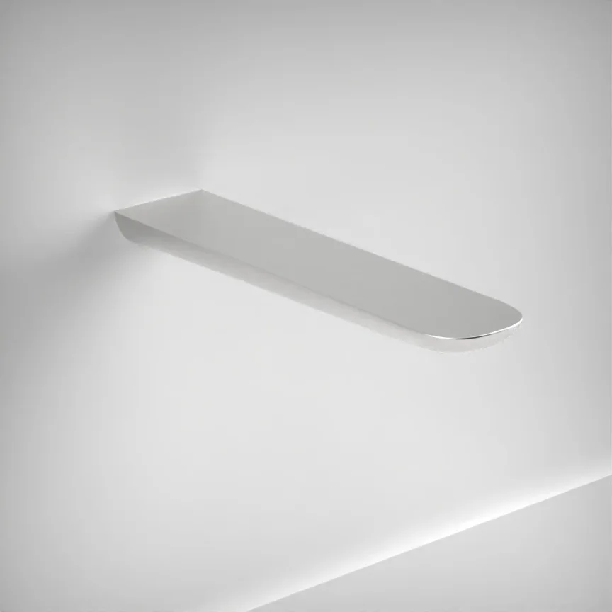 Ava Purity 196mm Wall Mounted Spout Only - Brushed Stainless Steel product image - Image 1