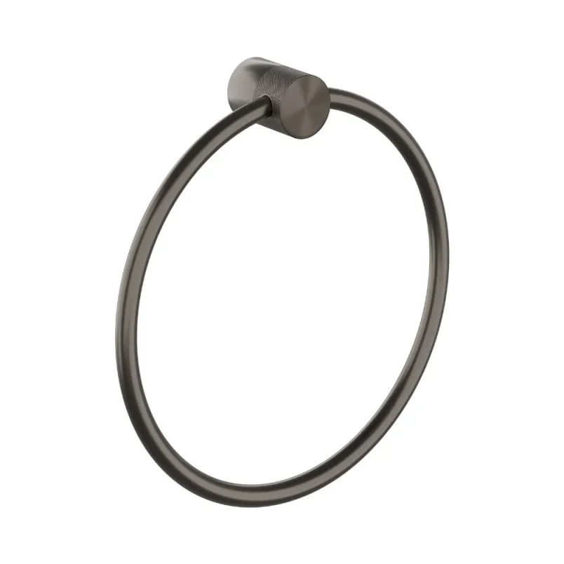 Hib Zepto Towel Ring - Gunmetal detail view - Image 1