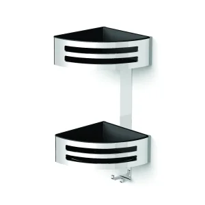 Hib Two Tier Corner Shower Basket (chrome) - Modern