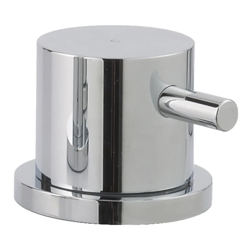 Just Taps Florence Deck Mounted 2-Way Diverter Chrome detail view - Image 4