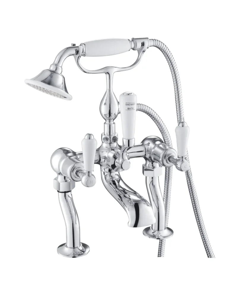 Just Taps Grosvenor Lever Deck Mounted Bath Shower Mixer With Kit product image - Image 2