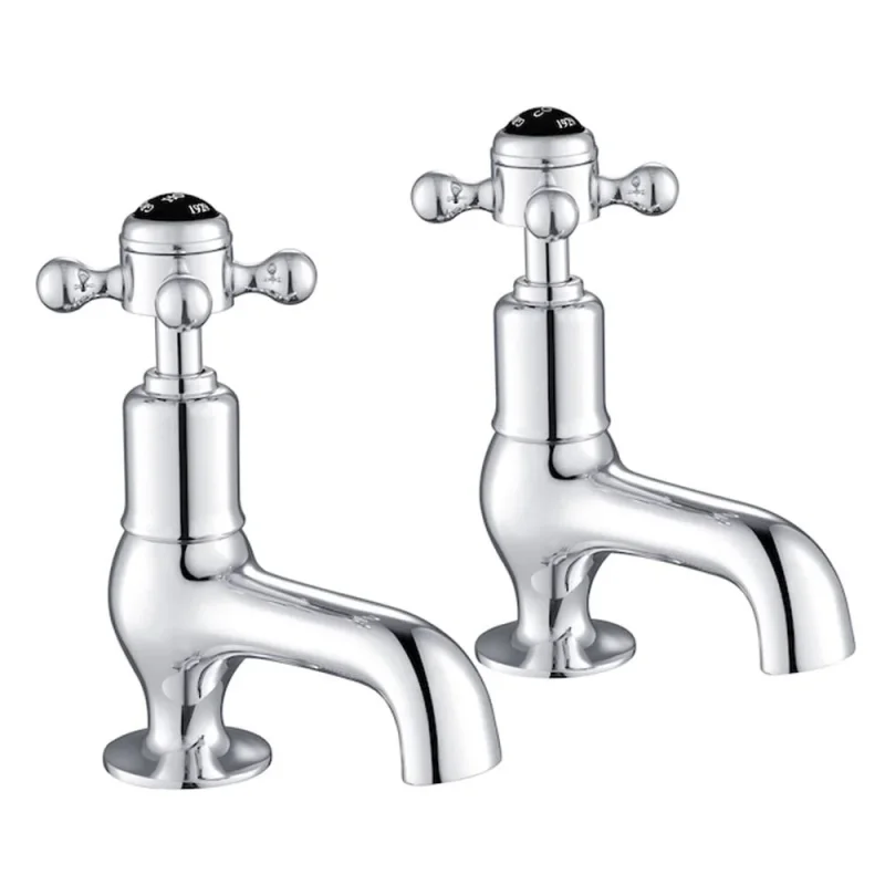 Just Taps Grosvenor Cross Cloakroom Basin Taps Matt Black product image - Image 3