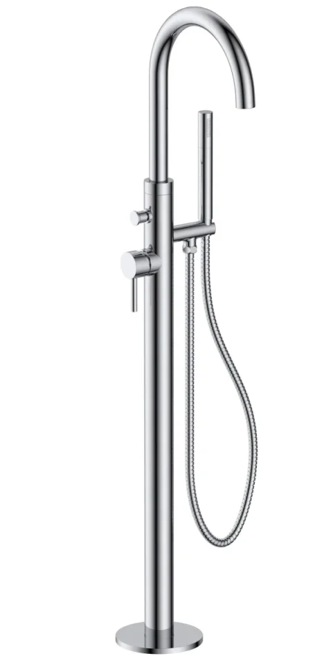 Just Taps Florence Floor Standing Single Lever Bath Shower Mixer Chrome product image - Image 2