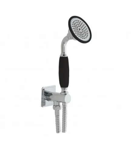 Just Taps Grosvenor - Wall Outlet With H/shower & Hose Matt Black product image - Image 2
