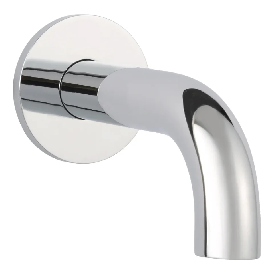 Just Taps Florence Basin Spout With Wall Flange 195mm Chrome product image - Image 3
