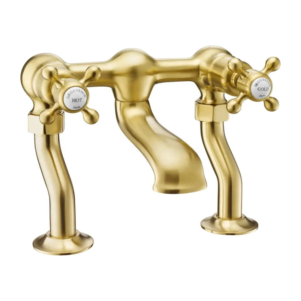 Just Taps Grosvenor Bath Filler Brushed Brass product image - Image 2