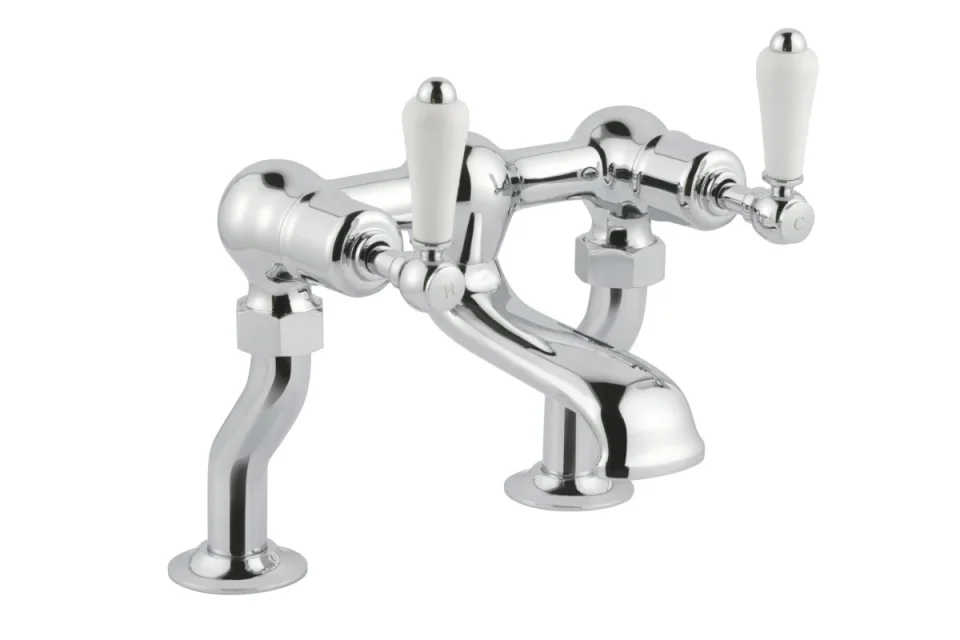Just Taps Grosvenor Lever Deck Mounted Bath Filler Chrome product image - Image 3