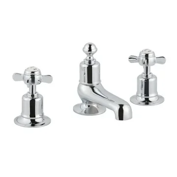 Just Taps Grosvenor Pinch 3 Hole Deck Mounted Bath Filler Light Gold product image - Image 2