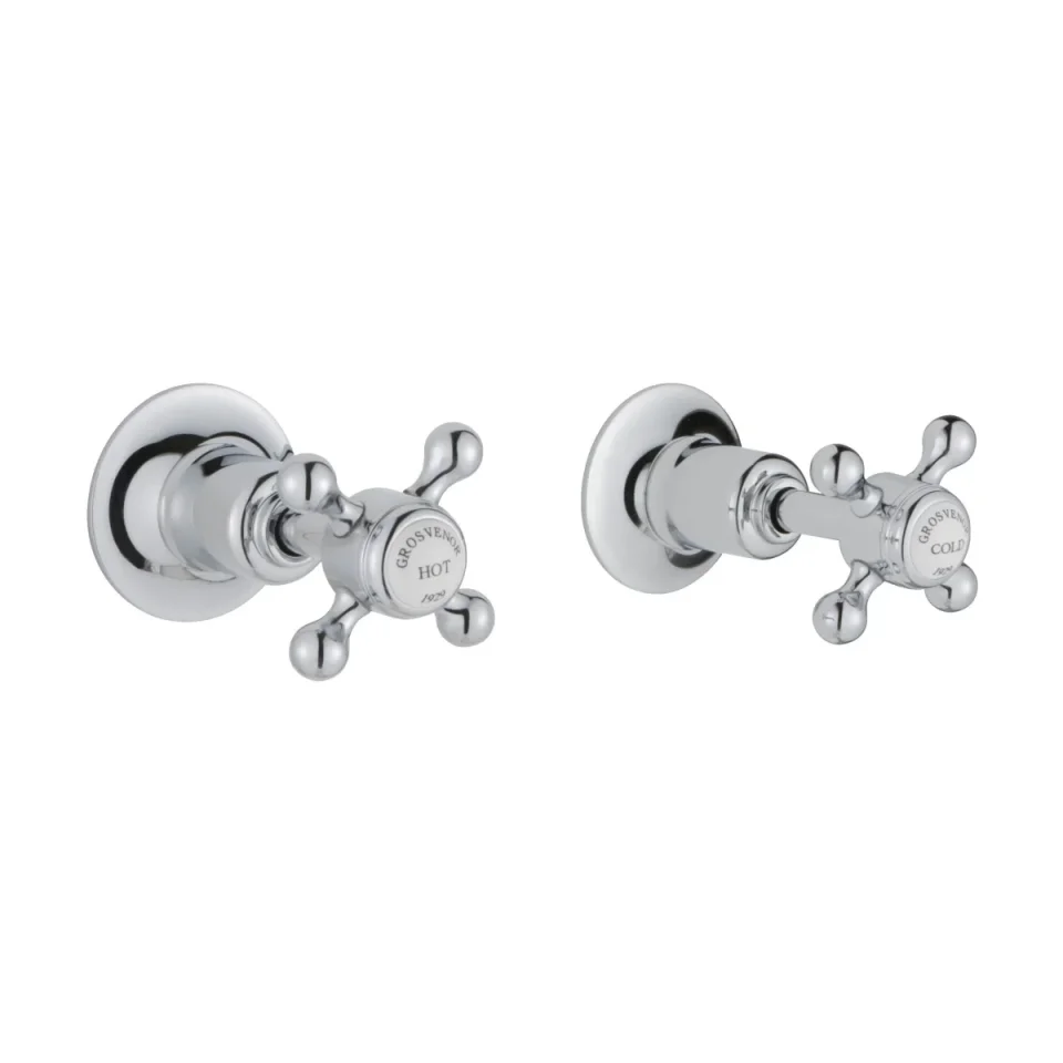 Just Taps Grosvenor Cross Concealed Wall Valves product image - Image 2