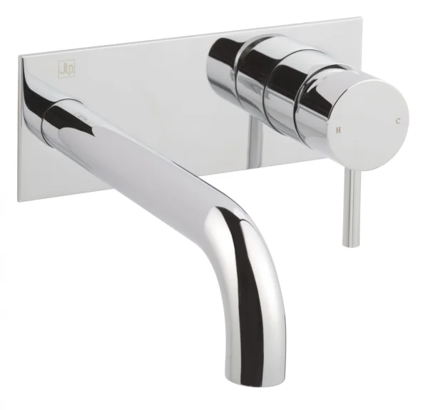 Just Taps Florence Single Lever Wall Mounted Basin Mixer 240mm Chrome