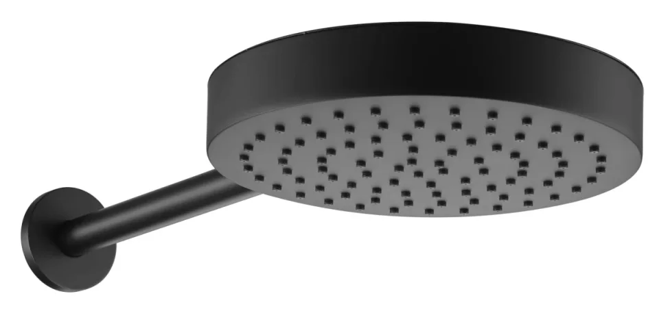 Just Taps Evo Shower Head And Arm Matt Black product image - Image 2