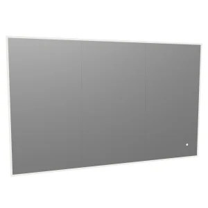 Faeber Edge 1200 Led 3 Door Illuminated Mirror Cabinet (recess Compatible)
