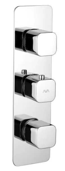 AVA Soft Cube 3 Handle Finishing Set Chrome