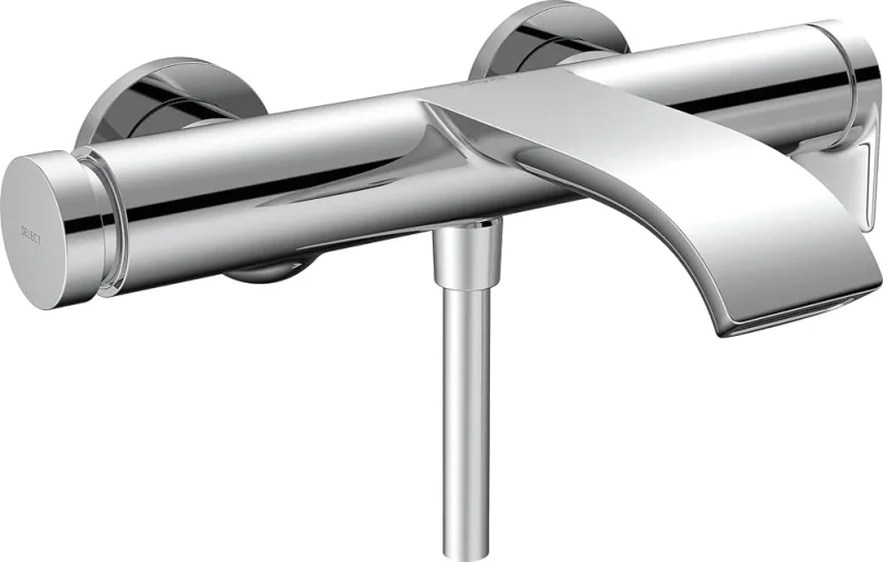 Hansgrohe Vivenis Bath Mixer Wall Moun.chr Chrome detail view - Image 2