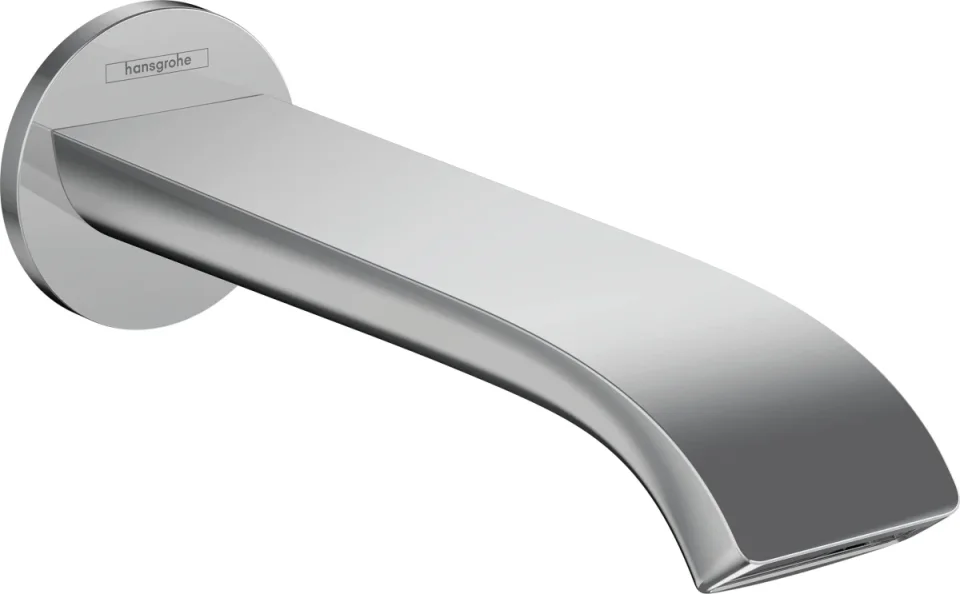 Hansgrohe Vivenis Bath Spout Chrome Chrome detail view - Image 1
