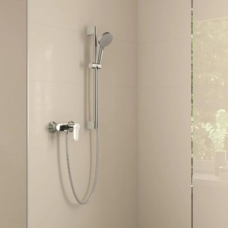 Hansgrohe Vernis Blend Exposed Shower Mixerchrome detail view - Image 1