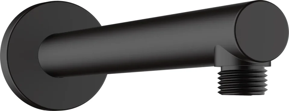 Hansgrohe Vernis Blend Shower Arm 240 Mb Matt Black detail view - Image 1