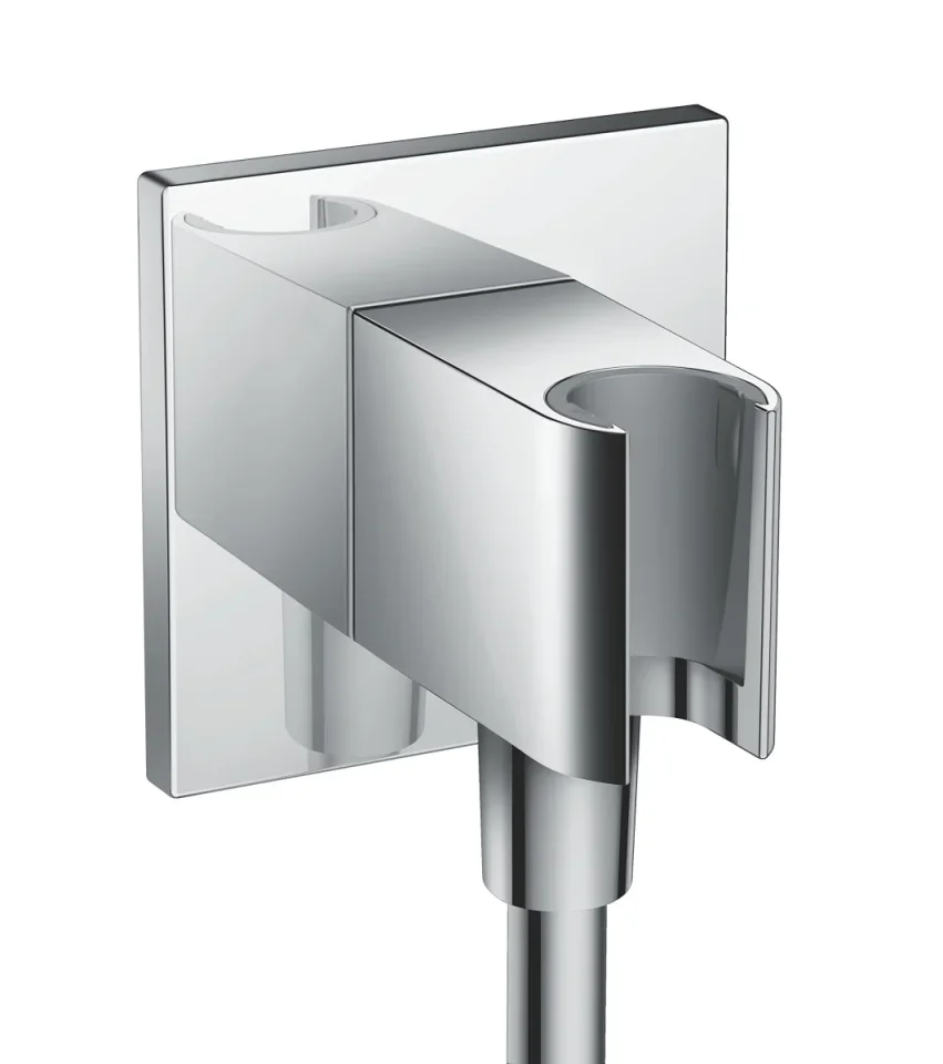 Hansgrohe Fixfit E Porter Pl Shower Holderchrome detail view - Image 1