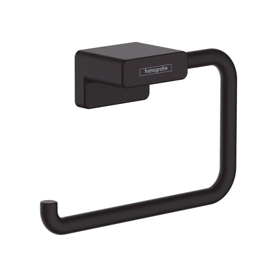Hansgrohe Addstoris Towel Ring Mb Matt Black detail view - Image 1