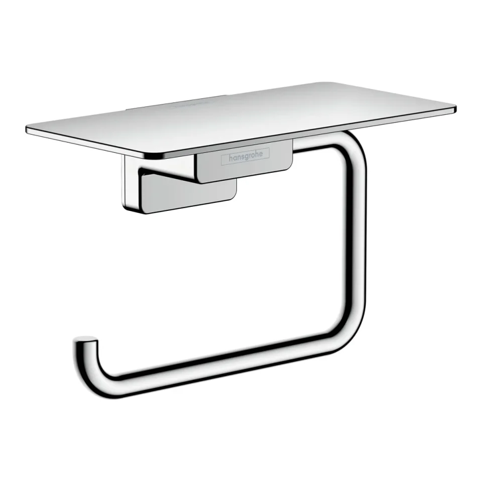 Hansgrohe Addstoris Roll Holder With Shelfchrome detail view - Image 3