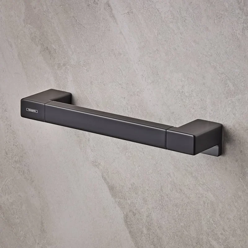 Hansgrohe Addstoris Grab Bar Mb Matt Black detail view - Image 1