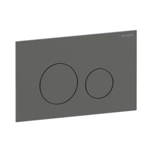 Geberit Sigma40 Dual Round Flush Plate Black Chrome