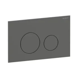 Geberit Sigma40 Dual Round Flush Plate Black Chrome
