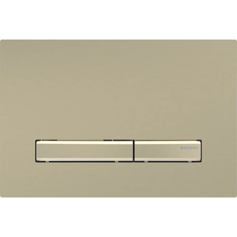 Geberit Sigma50 Flush Plate For Dual Flush, Brass detail view - Image 1