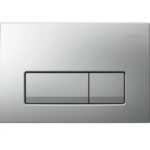 Geberit Delta50 Square Flush Plate For Dual Flush - Matt Chrome
