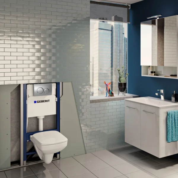 Geberit Duofix 1120 Frame For Wall Hung Pans With Delta Concealed Cistern (excl. Flush Plate)