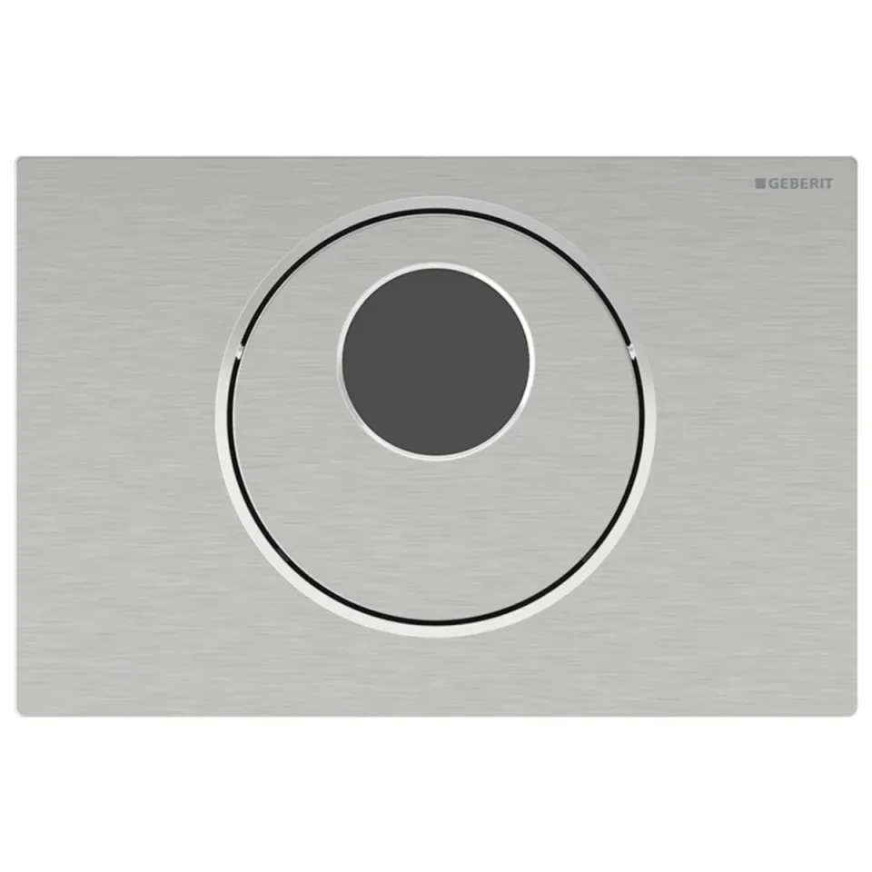 Geberit 115.856.sn.1 Sigma 10 Flush Plate Brush Ss detail view - Image 1