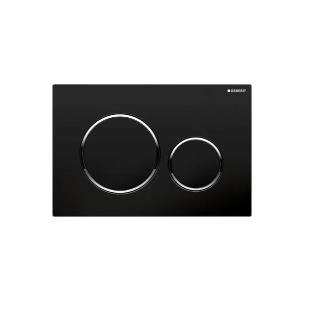 Geberit 115.882.14.1 Sigma20 D/f Plate Matt Black detail view - Image 1