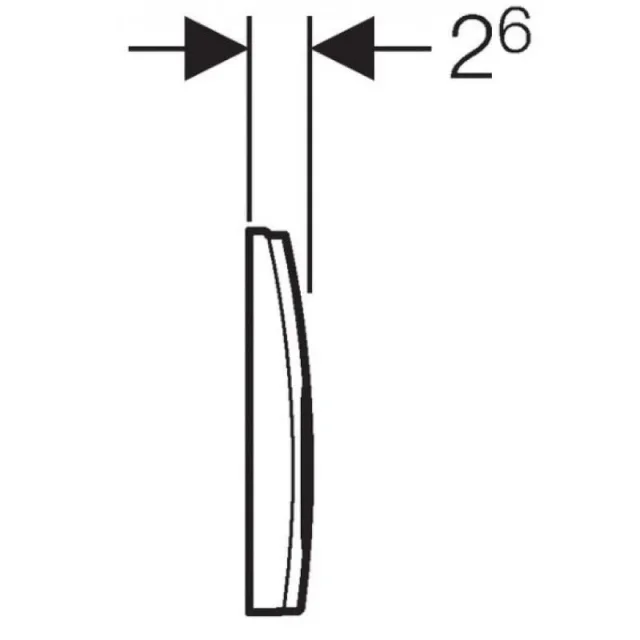 Geberit 115.125.11.5 Delta25 Dual F/p White detail view - Image 3