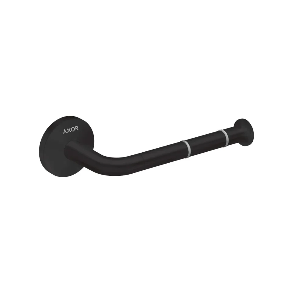 Axor Universal Circular Toilet Paper Holder Matt Black detail view - Image 1