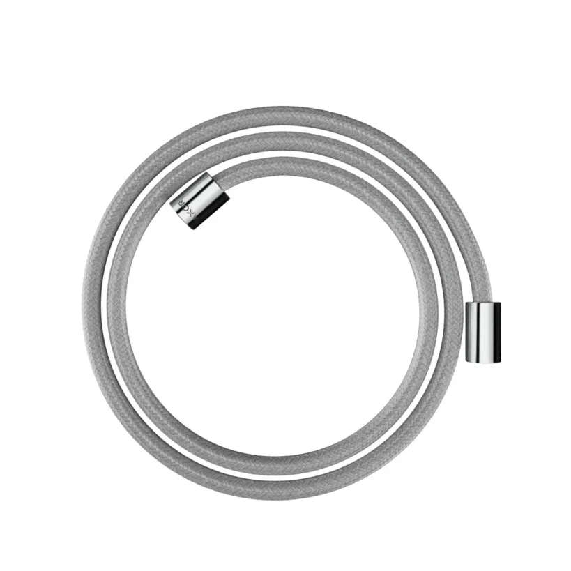 Axor Showersolutions Textile Shower Hose 1.60 M With Cylindrical Nuts Chrome detail view - Image 1