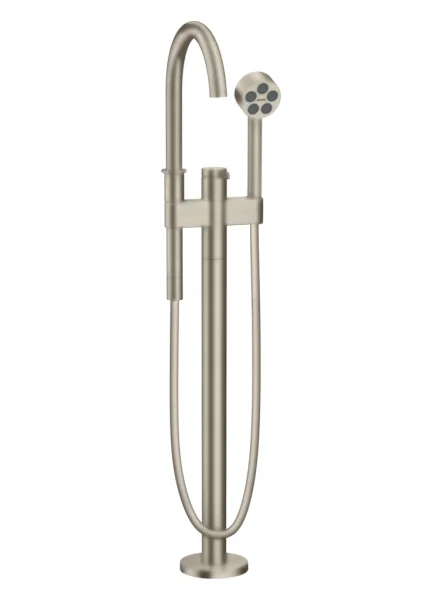 Axor One Single Lever Bath Mixer Floor-standing Brushed Nickel